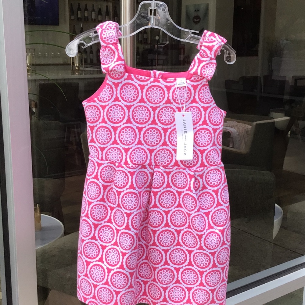NWT Janie and Jack Pink sleeveless floral dress